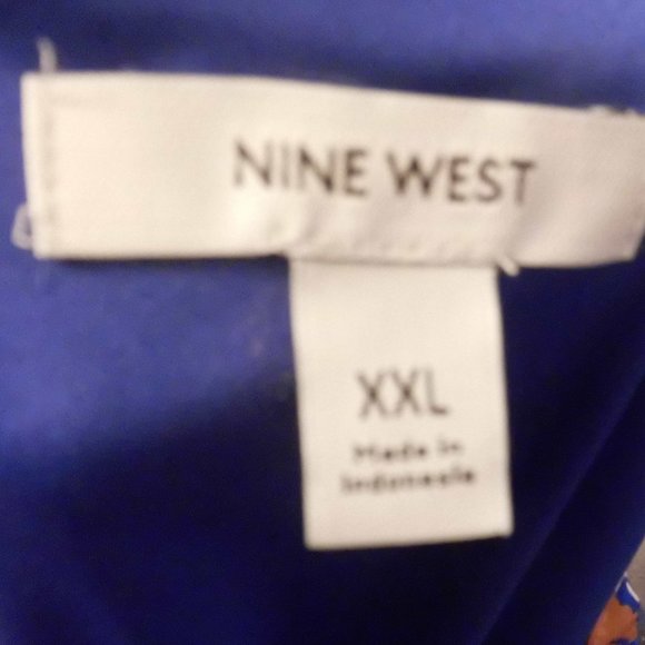 Nine West Blouse NWT Flowy Floral Office Party Travel Women's Size XXL - Picture 8 of 11